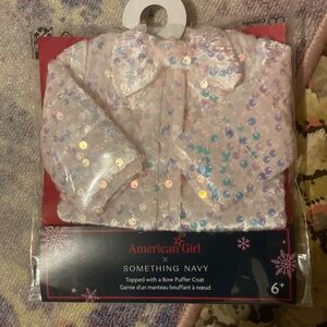American Girl Iridescent Sequin Puffer Coat